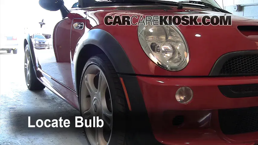 2004 Mini Cooper S 1.6L 4 Cyl. Supercharged Lights Headlight (replace bulb)